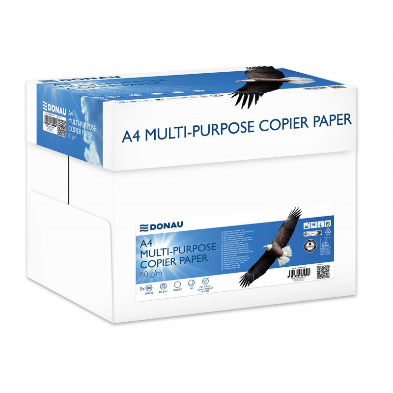 Papier ksero DONAU, A4, klasa C, 80gsm, 500 ark.