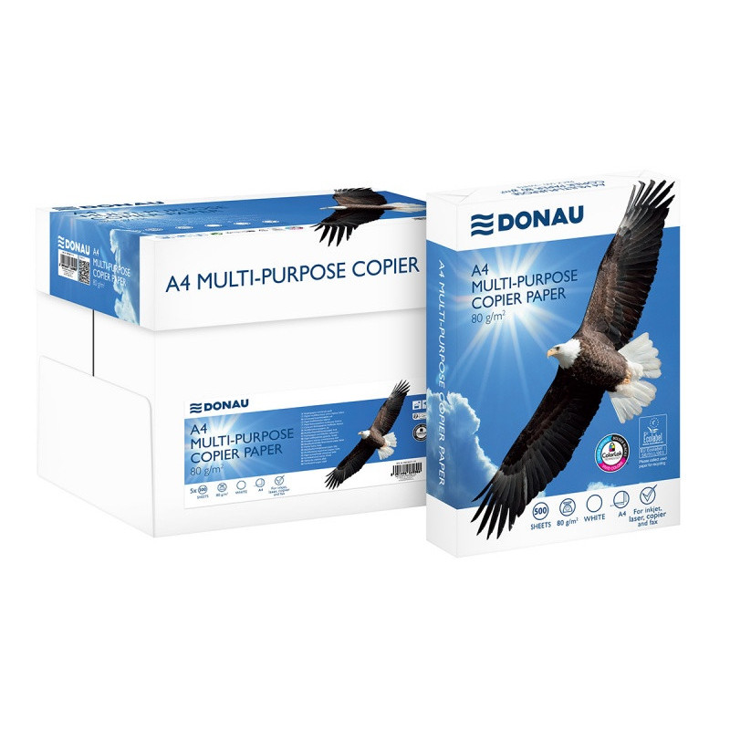 Papier ksero DONAU, A4, klasa C, 80gsm, 500 ark.
