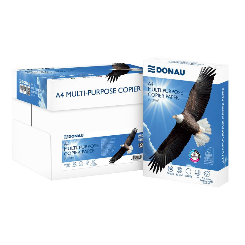 Papier ksero DONAU, A4, klasa C, 80gsm, 500 ark.