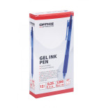 Długopis automatyczny żelowy OFFICE PRODUCTS, gr. linii 0,25mm, dł. linii 1200m, niebieski