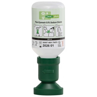 Płyn do oczu PLUM Eyewash, 0,9% chlorku sodu, z nakładką na oko, 200ml