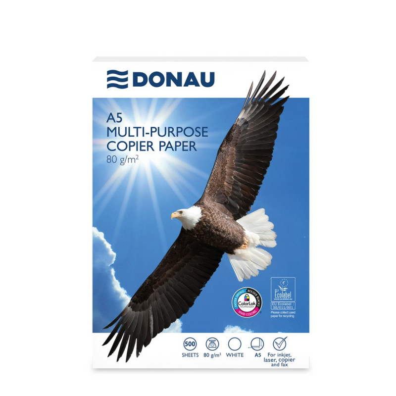 Papier ksero DONAU, A5, klasa C, 80gsm, 500 ark.