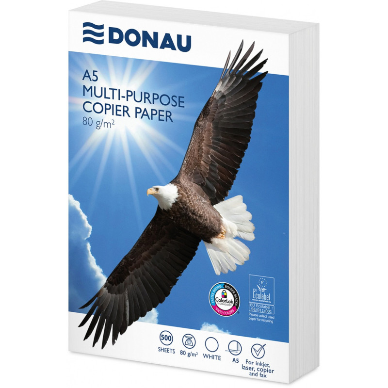 Papier ksero DONAU, A5, klasa C, 80gsm, 500 ark.