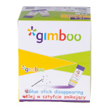 Klej w sztyfcie GIMBOO, PVP, trójkątny, znikający, 15g, 1 szt., pakowany w displayu, fioletowy