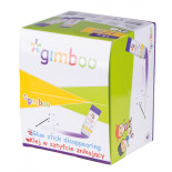 Klej w sztyfcie GIMBOO, PVP, trójkątny, znikający, 15g, 1 szt., pakowany w displayu, fioletowy