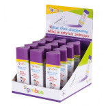 Klej w sztyfcie GIMBOO, PVP, trójkątny, znikający, 15g, 1 szt., pakowany w displayu, fioletowy