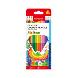 Kredki ołówkowe KEYROAD, gradientowe, 12 szt., mix kolorów