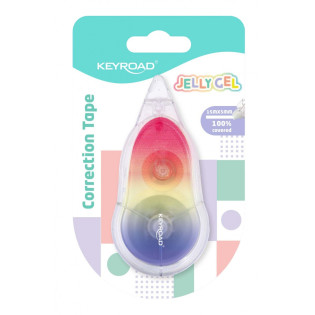 Korektor w taśmie KEYROAD Jelly Gel, 15mx5mm, blister, mix kolorów
