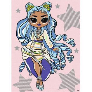 Malowanie po numerach IDEYKA, 30x40cm, L.O.L. Surprise! Fashion Missy, 1 szt., w pudełku