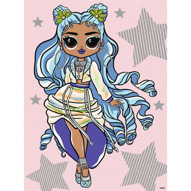 Malowanie po numerach IDEYKA, 30x40cm, L.O.L. Surprise! Fashion Missy, 1 szt., w pudełku