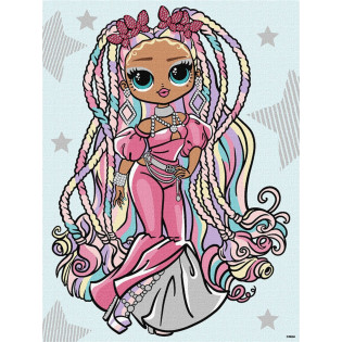 Malowanie po numerach IDEYKA, 30x40cm, L.O.L. Surprise! Fashion Twist, 1 szt., w pudełku