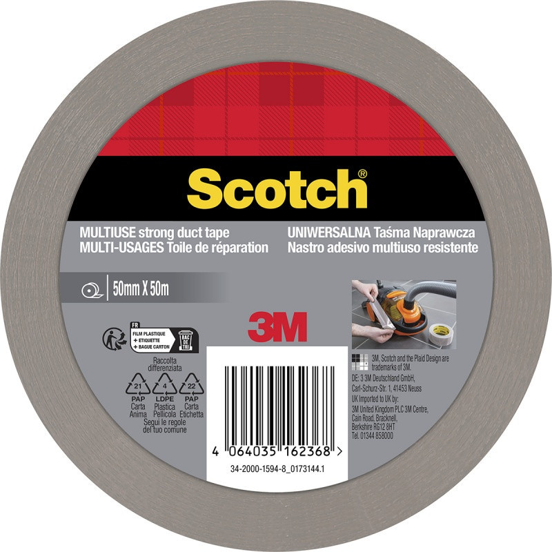 Taśma naprawcza SCOTCH, 50mm, 50m, 1 rolka, srebrna