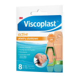 Plastry VISCOPLAST Active, piankowe, 2 rozmiary, 8 szt., kopertka