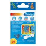 Plastry dziecięce VISCOPLAST Zwierzęta, 72x25mm, 20 szt., pudełko