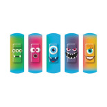 Plastry dziecięce VISCOPLAST Monsters, 2 rozmiary, 20 szt., pudełko