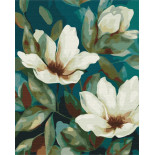 Malowanie po numerach BRUSHME, 40x50 cm, delikatność kwiatów, 1 szt., w pudełku