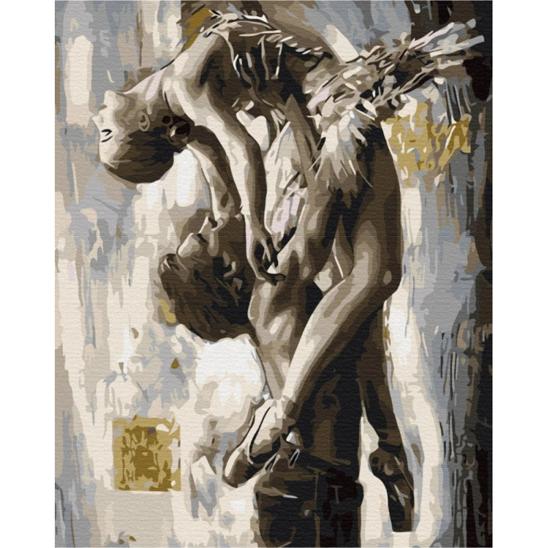 Malowanie po numerach BRUSHME, 40x50 cm, elegancki taniec, 1 szt., w pudełku