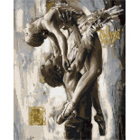 Malowanie po numerach BRUSHME, 40x50 cm, elegancki taniec, 1 szt., w pudełku