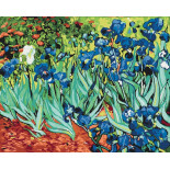 Malowanie po numerach BRUSHME, 40x50 cm, Irysy Van Gogh, 1 szt., w pudełku