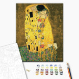 Malowanie po numerach BRUSHME, 40x50 cm, Pocałunek Gustav Klimt, 1 szt., w pudełku