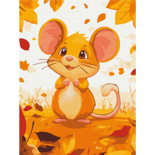 Malowanie po numerach BRUSHME, 30x40 cm, kids, myszka, 1 szt.