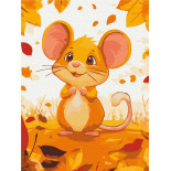 Malowanie po numerach BRUSHME, 30x40 cm, kids, myszka, 1 szt.