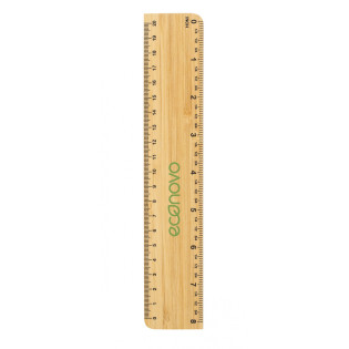 Linijka ECONOVO, 20cm, 100% z biodegradowalnego bambusa, naturalny