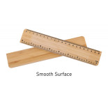 Linijka ECONOVO, 20cm, 100% z biodegradowalnego bambusa, naturalny