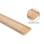 Linijka ECONOVO, 20cm, 100% z biodegradowalnego bambusa, naturalny