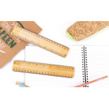 Linijka ECONOVO, 20cm, 100% z biodegradowalnego bambusa, naturalny