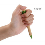 Długopis ECONOVO, obudowa 100% z biodegradowalnego bambusa, 1,0 mm, 2 szt., naturalny