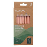 Kredki ołówkowe ECONOVO, FSC, 3mm, 12 szt., mix kolorów