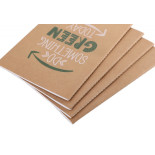 Zeszyt ECONOVO, z recyklingu, A5, 32 kart., 70gsm, 2 szt., naturalny