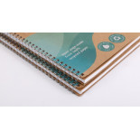 Kołonotatnik ECONOVO, z recyklingu, A4, 80 kart., 70gsm, naturalny