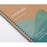 Kołonotatnik ECONOVO, z recyklingu, A4, 80 kart., 70gsm, naturalny