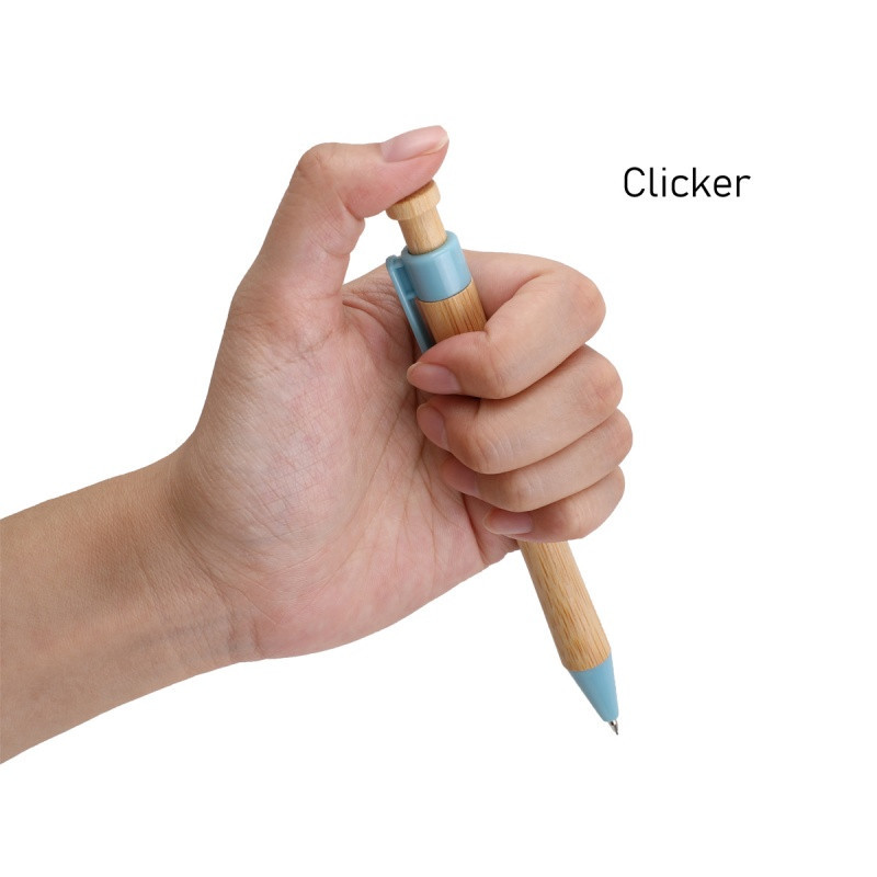 Ołówek automatyczny ECONOVO, obudowa 100% z biodegradowalnego bambusa, 0,7mm, 2 szt., naturalny