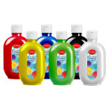 Farba plakatowa KEYROAD, 300ml, butelka, mix kolorów podstawowych