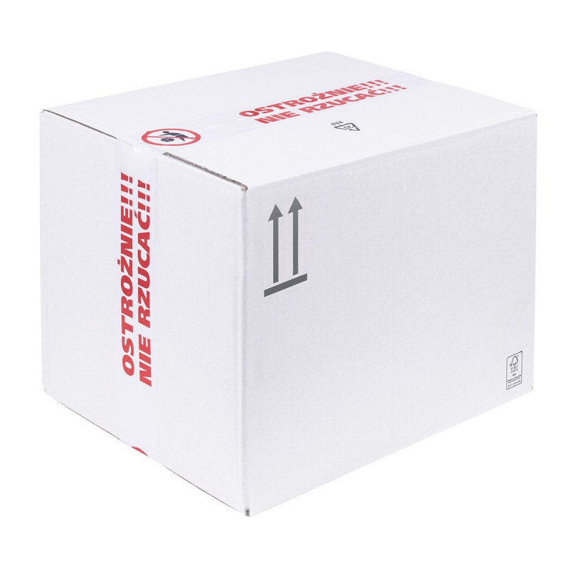 Taśma pakowa OFFICE PRODUCTS, ostrożnie nie rzucać, 48mm x 50y, 36mic, 1szt., biała