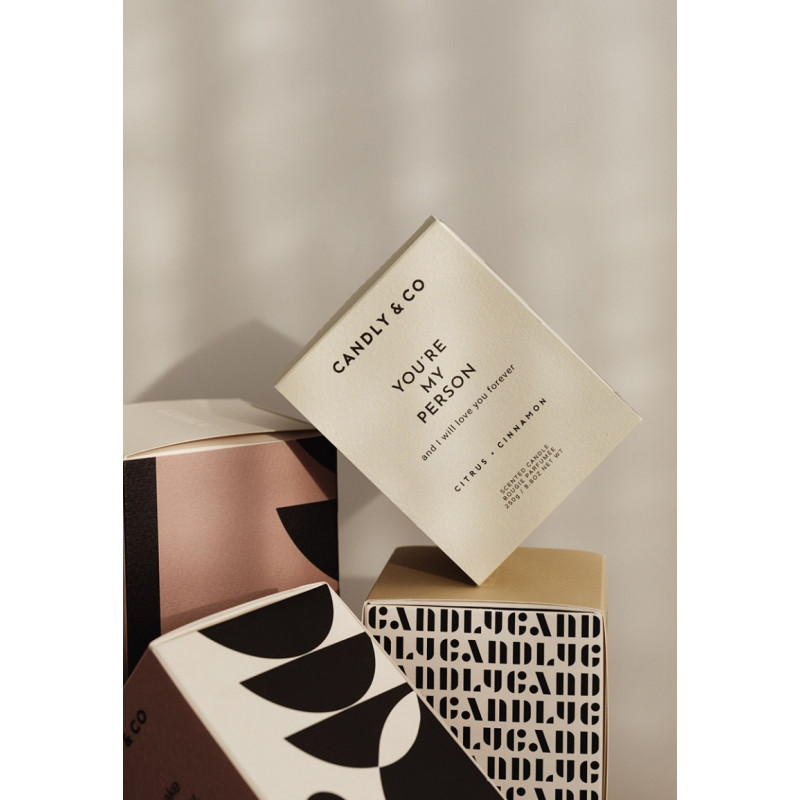 Świeca sojowa w szkle CANDLY&CO, You Are My Person And I., zapach No.3, 250g