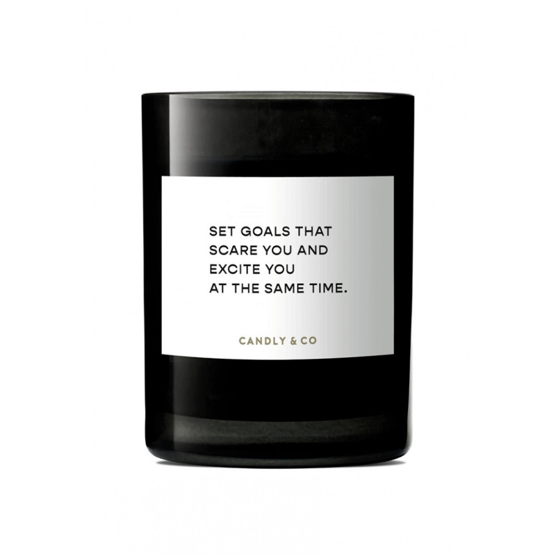 Świeca sojowa w szkle CANDLY&CO, Set Goals That Scare You, zapach No.4, 250g
