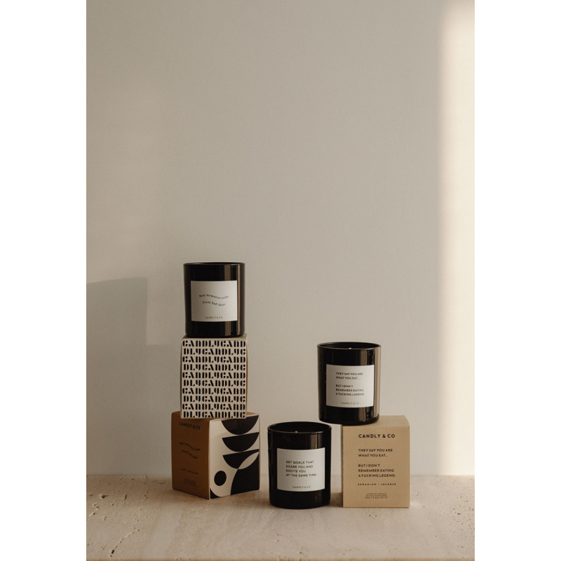 Świeca sojowa w szkle CANDLY&CO, bez cytatu, zapach No.6, 250g