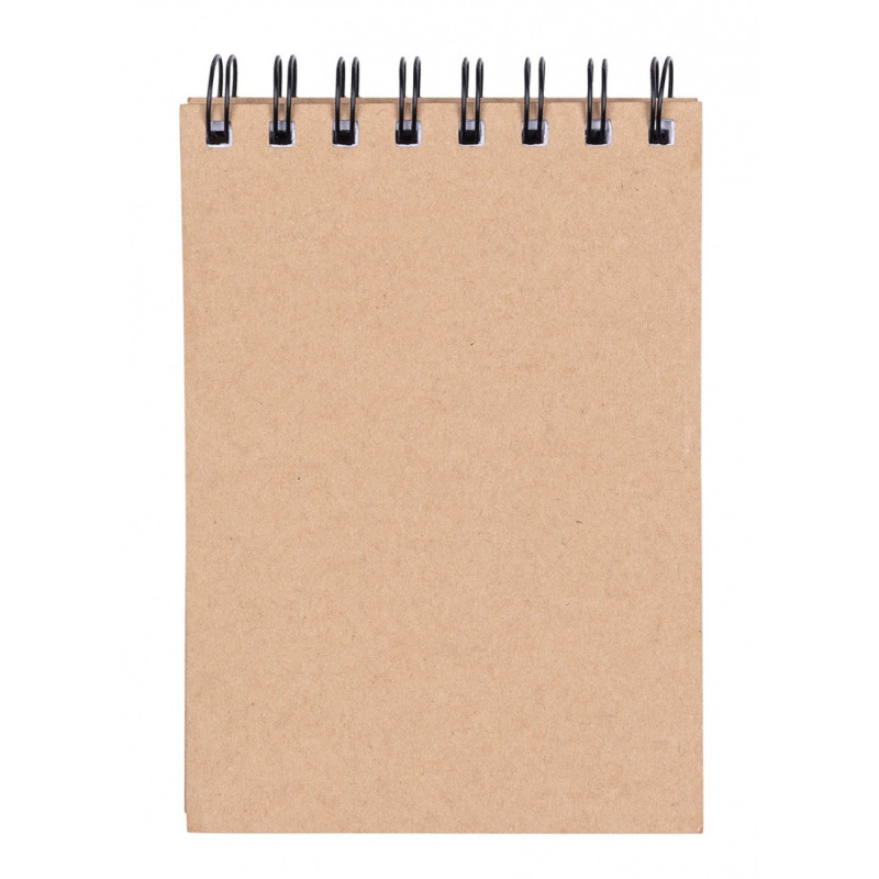 Kołonotatnik OFFICE PRODUCTS, craft, A6, w linie, 80 kart., 80gsm, brązowy