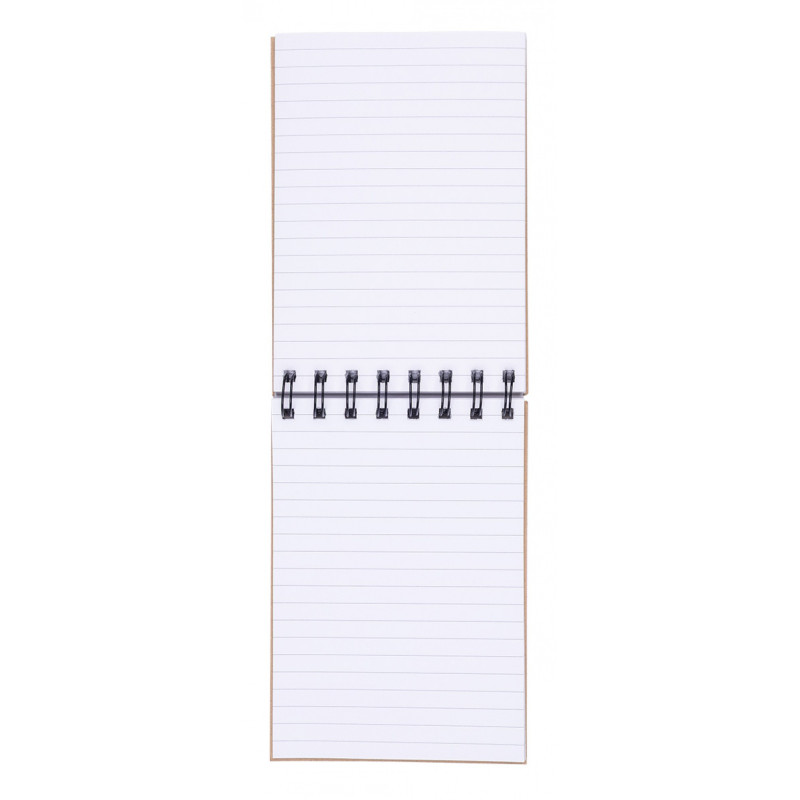 Kołonotatnik OFFICE PRODUCTS, craft, A6, w linie, 80 kart., 80gsm, brązowy