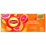Herbata LIPTON owocowa, grejpfrut i pomarańcza, 20 torebek