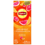 Herbata LIPTON owocowa, grejpfrut i pomarańcza, 20 torebek