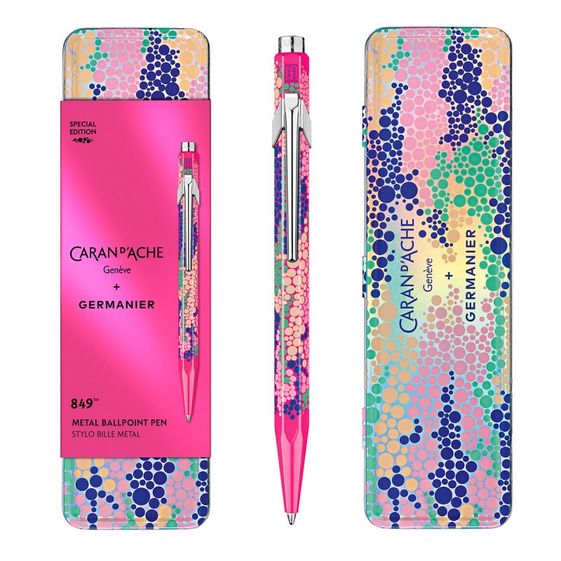 Długopis CARAN D'ACHE 849 Germanier, w pudełku, różowy neonowy