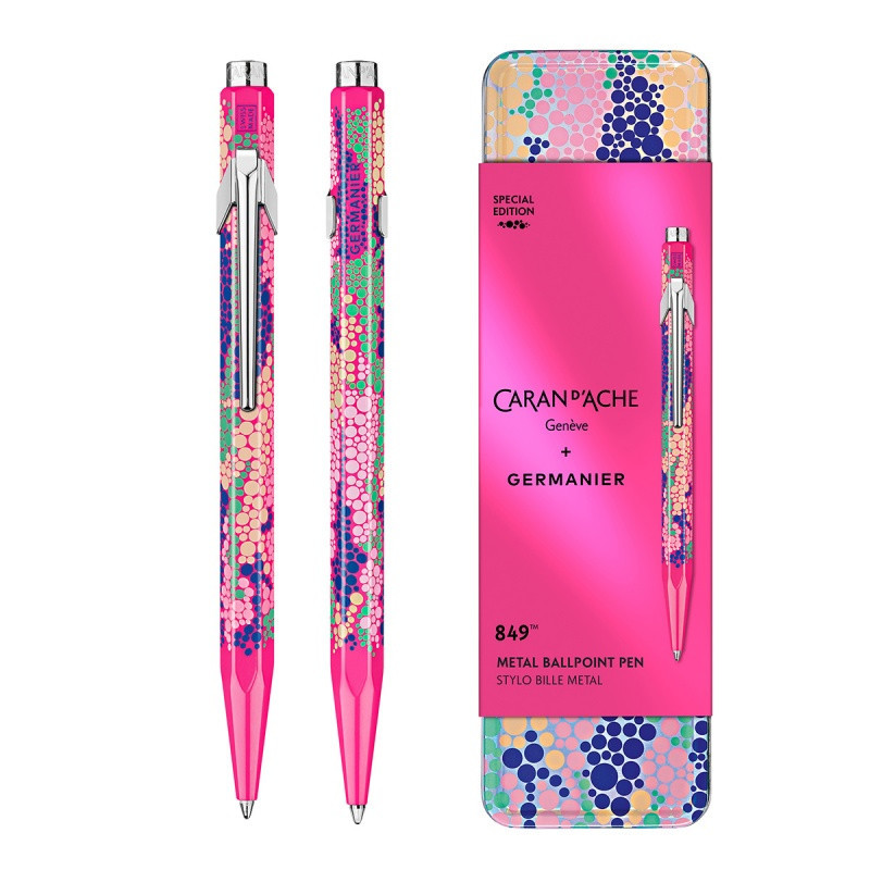 Długopis CARAN D'ACHE 849 Germanier, w pudełku, różowy neonowy