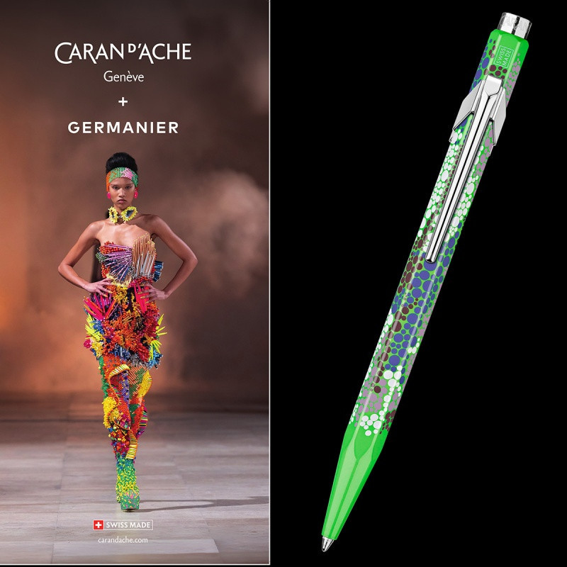 Długopis CARAN D'ACHE 849 Germanier, w pudełku, zielony neonowy