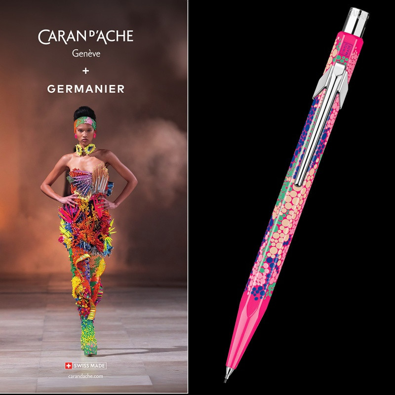 Ołówek mechaniczny CARAN D'ACHE 844 Germanier, 0,5mm, w pudełku, różowy neonowy