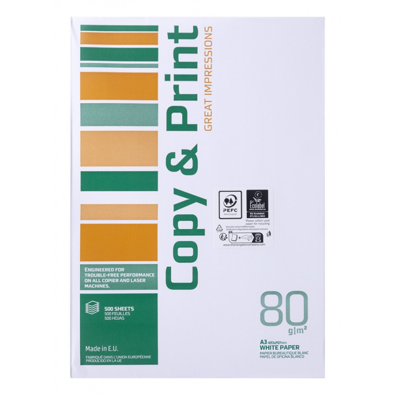 Papier ksero COPY&PRINT, A3, klasa C, 80gsm, 500 ark.